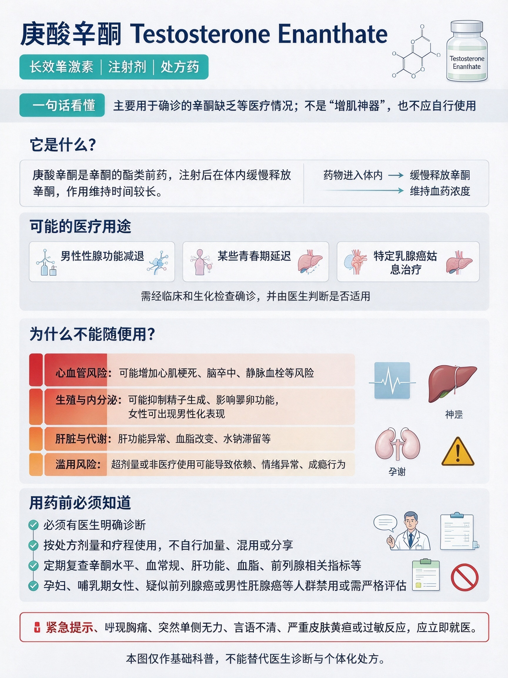 庚酸睾酮 Testosterone Enanthate 基础科普 庚酸睾酮 Testosterone Enanthate 基础科普
